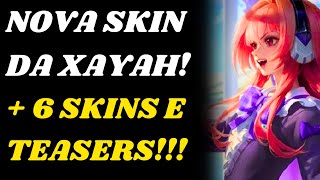 Nova Skin da Xayah  6 Novas Skins e Data de Lançamento no League of Legends [upl. by Aramas]