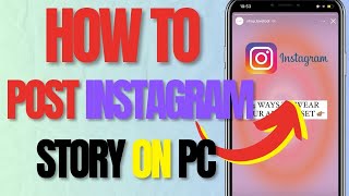 How To Post Instagram Story From LaptopPC EASY METHOD [upl. by Sello541]