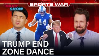 Sports War Ronny amp Jordan on End Zone Trump Dances amp Chiefs Christmas Movie  The Daily Show [upl. by Aehsila135]