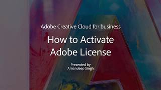 Activate Adobe License [upl. by Pierpont]