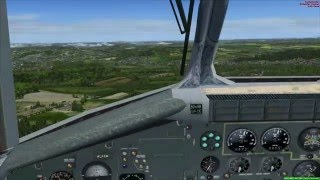 Transall C160 Sichtlandung in CoburgSteinrücken FSX [upl. by Chari44]