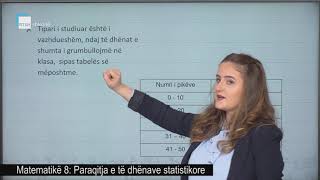 Matematikë 8  Paraqitja e të dhënave statistikore [upl. by Styles235]