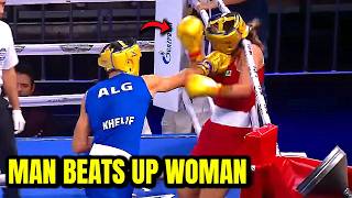 Biological Male DESTROYS Female Boxer in Paris Olympics [upl. by Nnylcaj257]