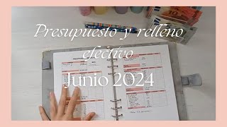 Presupuesto y relleno efectivo Junio 2024  sistema de sobres [upl. by Gerstein]