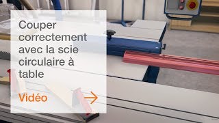 Couper correctement les pièces étroites avec la scie circulaire à table [upl. by Radley]