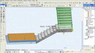 Archicad 16 Wunsch Treppen Demo i [upl. by Piwowar]