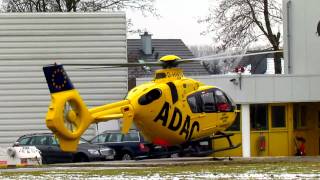 Landung mit Schnee  Christoph 30 Rettungshubschrauber Wolfenbüttel [upl. by Gudrun]