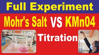 How to perform Titration of Mohrs salt Vs KMnO4 Term2 Practical Exam 2022 class12 Chemistry [upl. by Harriman]