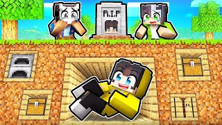 Mezarımın Altına Ev yapıp Arkadaşlarımı TROLLEDİM🪦  Minecraft [upl. by Paulina]