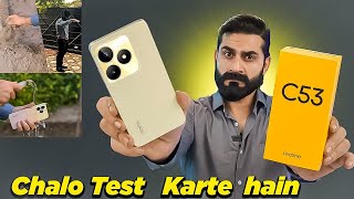 Realme C53 Unboxing in Pakistan  Drop Test amp Water Test [upl. by Maitilde]