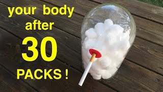 How Smoking 30 PACKS of Cigarettes Wrecks Your Lungs ● You Must See This [upl. by Evander915]