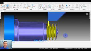 17 Programa completo para centro de torneado con FeatureCAM CAD CAM [upl. by Tannenwald]