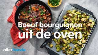 Boeuf bourguignon met geroosterde spruitjes  Recept  Allerhande [upl. by Gregg967]