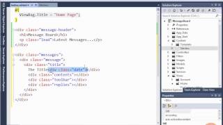 Building the Wireframe in Visual Studio with Zen Coding [upl. by Bozovich]