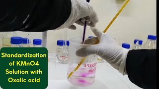 Standardization of Potassium Permanganate solution with oxalic acid [upl. by Ardussi]