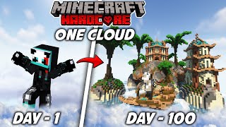 I Survived 100 Days in Clouds Only World Minecraft Hardcorehindi Deadzilla gamer [upl. by Amilas822]