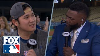 Shohei Ohtani joins MLB on FOX crew to discuss Dodgers advancing to World Series [upl. by Inig474]