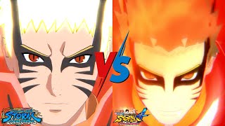 Naruto Baryon Mode Comparison  Naruto Ultimate Ninja Storm 4 MOD Vs Naruto Ninja Storm Connections [upl. by Nylhtiak]