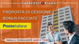 Proposta di cessione Poste Italiane  Bonus Facciate come calcolare il credito da cedere [upl. by Lim661]