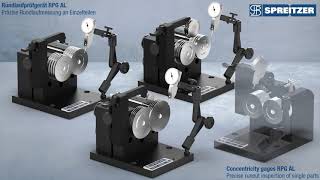 Rundlaufmessung mit Rundlaufprüfgerät RPG AL  runout inspection with concentricity gage RPG AL [upl. by Ahsimat939]