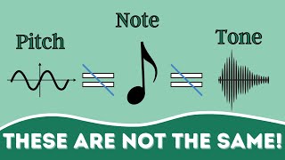 The Difference Between Pitch Note and Tone [upl. by Lucho]