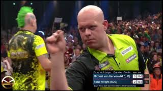 A CLASSIC  Peter Wright vs Michael Van Gerwen  German Darts Championship 2024 [upl. by Gavette]