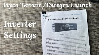 How To Adjust the Inverter Settings on the Jayco Terrain and Entegra Launch [upl. by Sachiko]