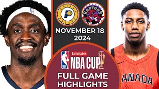 Full Game Highlights Toronto Raptors vs Indiana Pacers  November 18 2024  NBA Season nba [upl. by Shaddock]