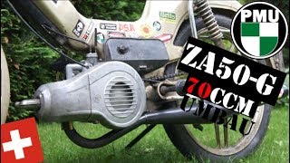 Puch ZA50G Umbau auf 70ccm Airsal Gebläsekühlung [upl. by Pravit]