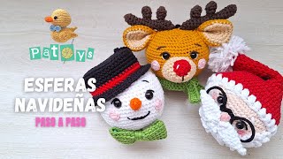 COLECCION DE ESFERAS NAVIDEÑAS AMIGURUMI [upl. by Aelahc767]