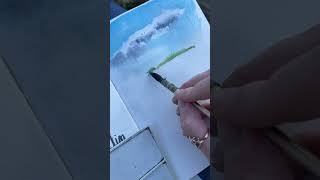 Peinture aquarelle en plein air dans mon carnet de croquis  paysage breton [upl. by Kcirdor]