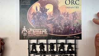 Let’s Look at Oathmark Orc Infantry  Plastic Miniature Review [upl. by Nnyw]