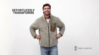 Mens Atlas Quilted Reversible Sherpa Jacket [upl. by Ytoc]