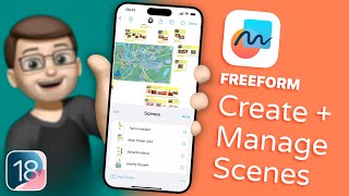 How to Organise Your Freeform Boards Better with Scenes in iOS 18 [upl. by Freudberg]