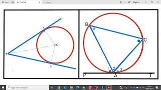 Grade 1112 Circle Tangents RAD⊥Tan TanChord  Euclidean Geometry  BATACTION SESSION 10 PART 1 [upl. by Teerprug908]