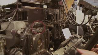 La linotype en action [upl. by Nac]