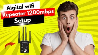 Aigital Wifi Repeater 1200mbps Setup Guide [upl. by Margetts]