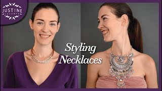 How to style statement necklaces  quotParisian chicquot  Justine Leconte [upl. by Enitsua]