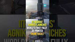 IITMadras Startup Launches World’s First Fully 3D Printed Engine Rocket  Watch [upl. by Rutan]