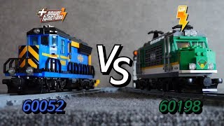 Legotrain Power Functions VS Powered UP  60052 vs 60198 [upl. by Zelazny656]