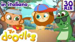 A Ram Sam Sam  30 minuti di Canzoni per bambini con i Doodles in Italiano [upl. by Aernda]