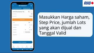 Tutorial Trailing Stop Order RHB Tradesmart [upl. by Rabi112]