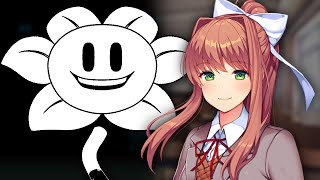 Flowey vs Monika Batallas Súper Geniales de Rap [upl. by Aleta]