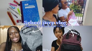 Part 2 Getting ready School Vlog  shopping talking whats in my bag 🙂🙂😊😀 [upl. by Georgia]