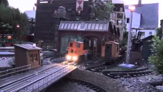 Eisenbahnromantik auf unserer LGB Gartenbahn  Teil 2  Abenddämmerung [upl. by Arehs515]