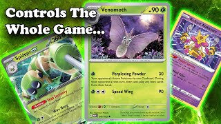 The NEW Venomoth Completely LOCKS Your Opponent With Spidops ex In PTCGL  Pokémon 151 [upl. by Atse]