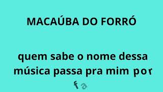 MACAÚBA DO FORRÓ amor bandido LETRA [upl. by Prentiss]