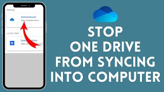 How to Stop One Drive From Syncing into Computer 2024  One Drive Tutorial [upl. by Eehc]