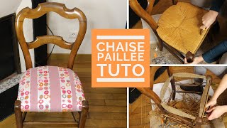 TUTO Comment RELOOKER une CHAISE en PAILLAGE [upl. by Sumaes]