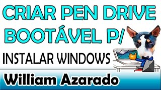 Criar Pen Drive Bootável para instalar Windows [upl. by Stillmann450]